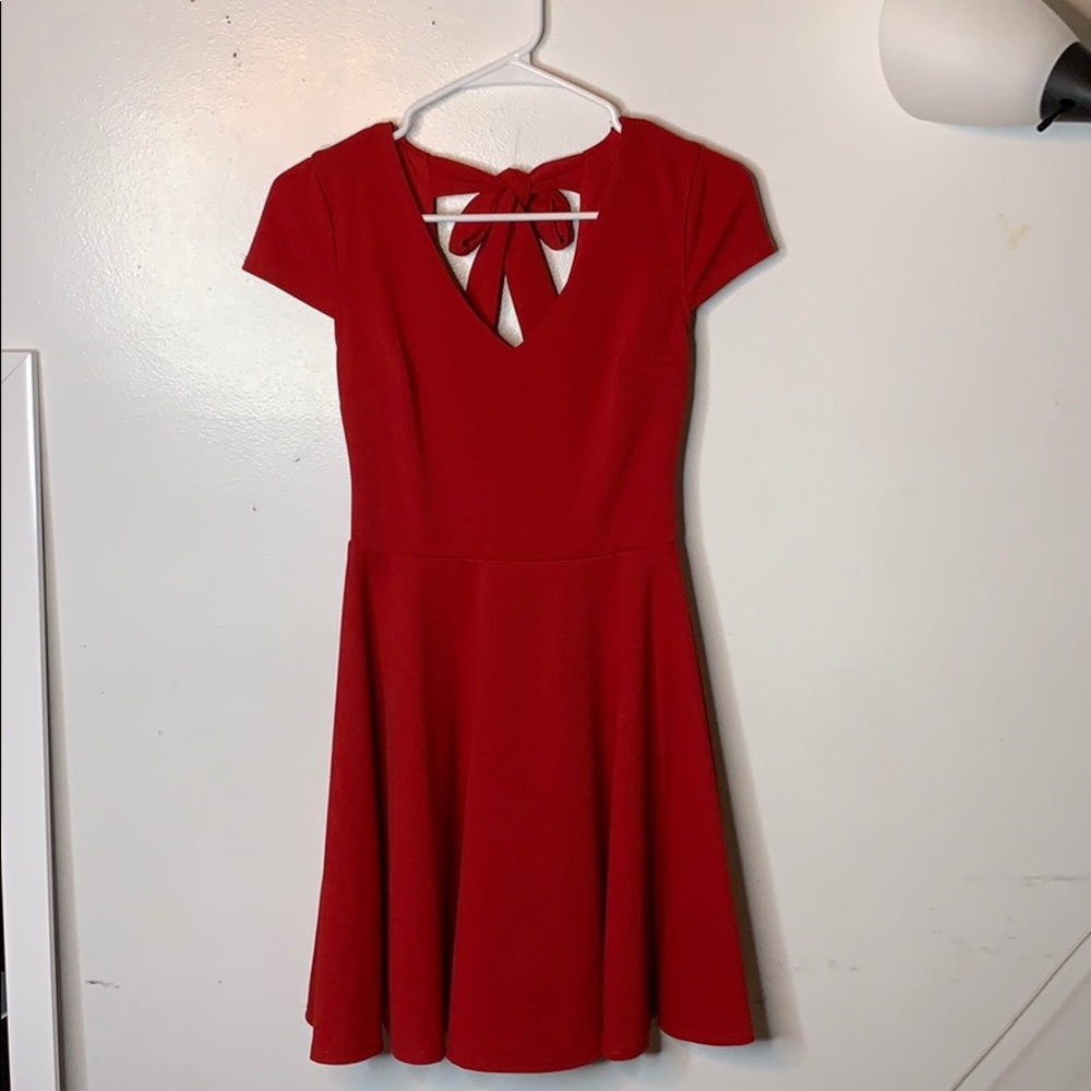Red dress